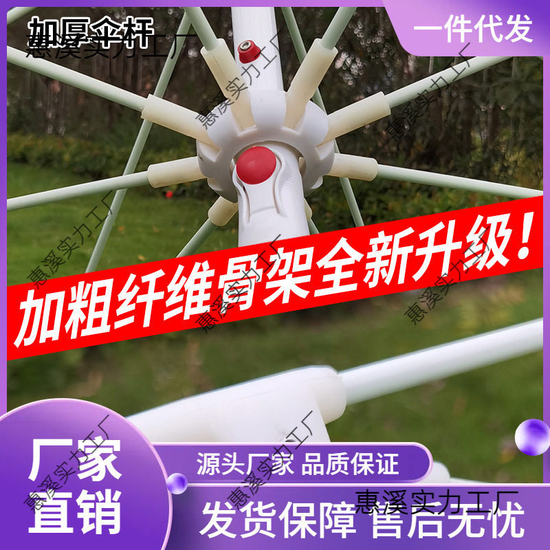 WI25遮阳伞户外摆摊太阳伞超大号纤维骨圆雨伞地推广告伞大伞圆形