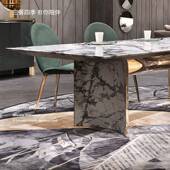 意大利visionnaire轻奢刺绣树叶子餐椅 高端不锈钢椅宴会别墅餐椅