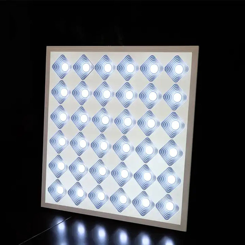 厂家直销嵌入式LED格栅灯办公灯客厅厨房集成595×595方形吊顶灯
