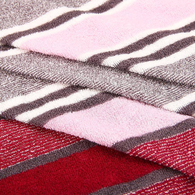 厂店家色彩大DEF循环织毛巾布弹力麻灰棉毛布家居酒针织条毛圈布