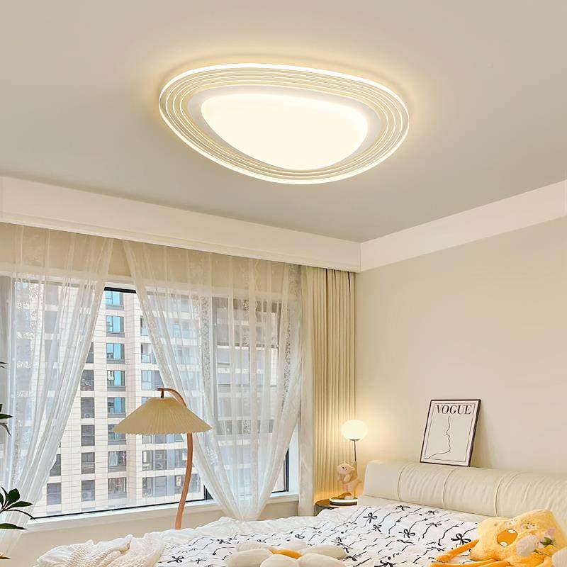 卧室159灯全谱护眼led简约现光代房间吸顶灯小爱风智能奶油灯极简