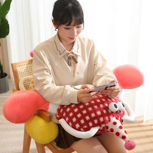 巴胺大装脚兽头腰靠多抱枕沙发卧室饰1630办公室床上靠枕飘窗睡觉