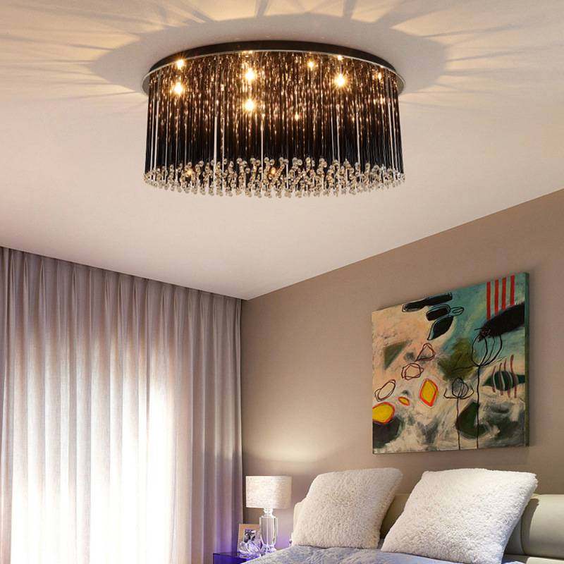 黑色后现代水晶灯客厅灯饰圆形轻奢led水晶灯吸顶灯卧室新颖灯具,玩具/童车/益智/积木/模型,垂直悬浮玩具,淘宝优惠券,粉丝福利购,淘宝优惠卷