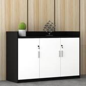 储办公会文件柜矮柜木质带锁资料柜61998434物靠柜地柜墙边柜议室