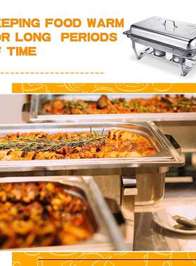 境美式不锈自助加餐炉保温炉酒店布菲炉食物钢加热酒VIC-CDSV精炉