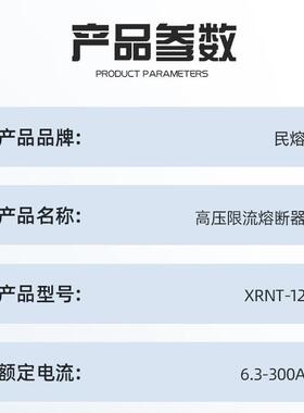 压N限流断器成高套箱变保险管丝XRT-熔10/12XRNT1-10KV高分断能力