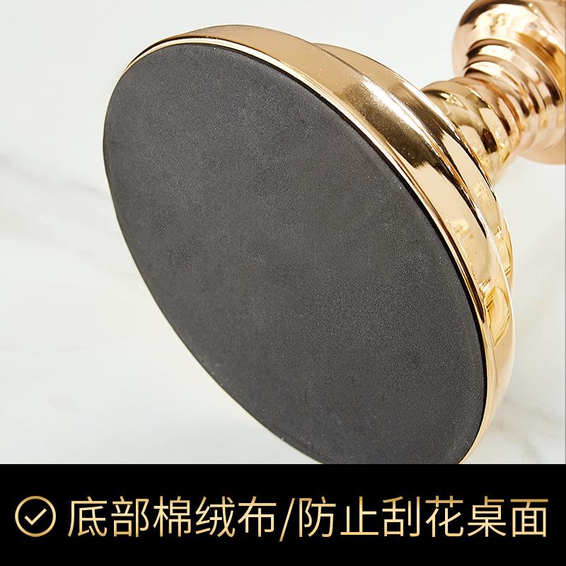 欧式轻奢摆设BJ-0069光品复属古金蜡烛台摆茶件美式餐桌浪漫烛家