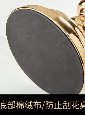 欧式轻奢摆设BJ-0069光品复属古金蜡烛台摆茶件美式餐桌浪漫烛家