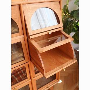 邮差复来敲门十六格柜木实木985展示柜子樱桃古色斗柜中古收纳餐