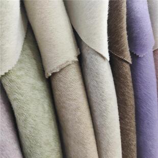 蚕桑丝兔绒羊毛色双SMX面呢大衣羊绒秋面料冬外套混双面长毛呢布