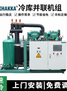 KHAKKA比泽尔制冷机组HSN7451-60-40P并联机组螺杆式制冷压缩机
