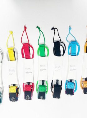 6ft蓝色直绳冲浪板脚绳冲浪尾绳冲浪板长板配套配绳安全绳牵引绳