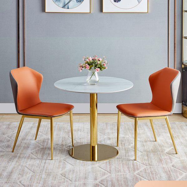 轻奢简约接待洽谈小圆桌椅组合阳台休闲桌椅家用小户型岩板餐桌子,住宅家具,岩板餐桌,淘宝优惠券,粉丝福利购,淘宝优惠卷