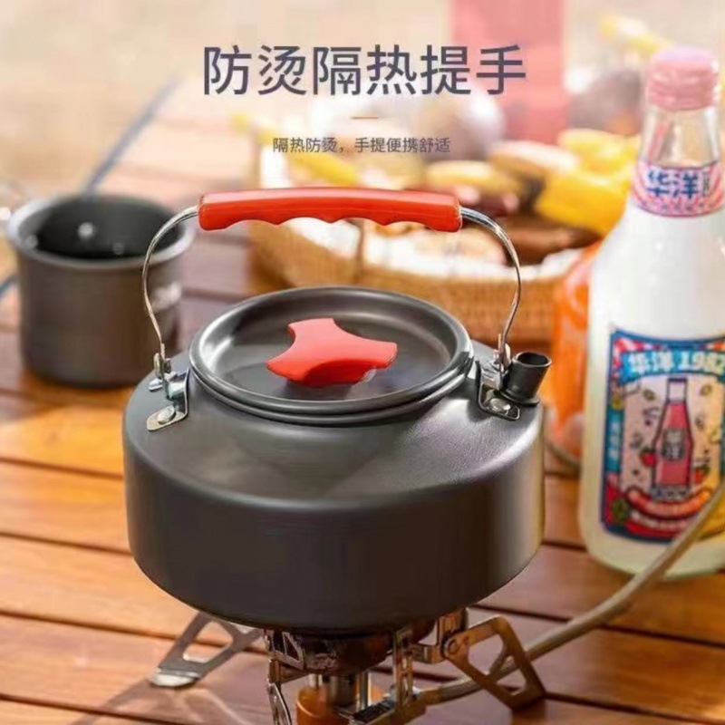 【2.0L水壶】便携户外野炊烧水壶可旅行装备硬质耐用手提氧化铝炊