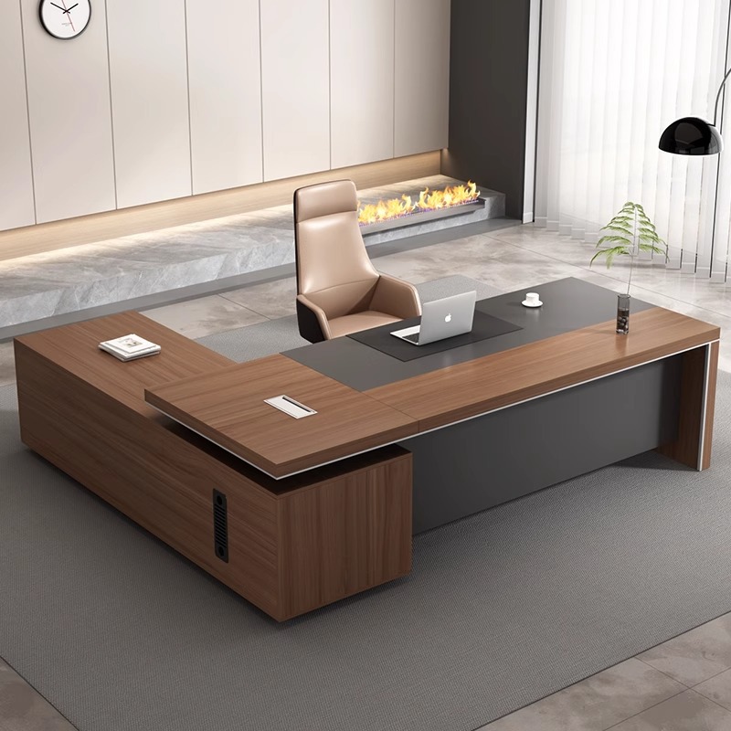 简约现代办公桌老板桌大班台总裁经理办公桌椅组合办公室桌子单人
