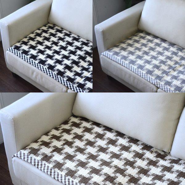 欧式加厚防滑棉麻简约四季沙发垫沙发巾 皮沙发坐垫格子包边 黑咖,居家布艺,沙发垫,淘宝优惠券,粉丝福利购,淘宝优惠卷