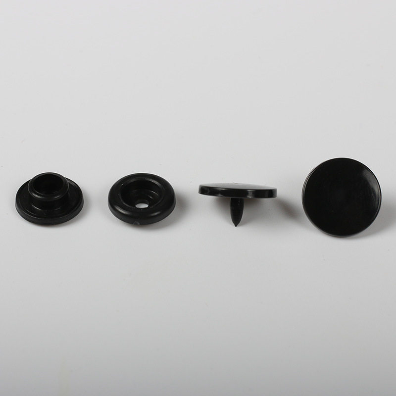 T5黑白色树脂四合扣 哈衣按扣连体衣12mm塑料四合扣雨衣子母暗扣