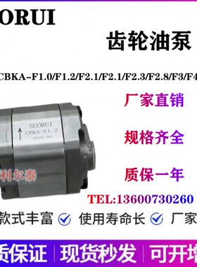 SUORUI 齿轮泵CBK/CBKA-F0.63/F0.8/F1.2/F1.5/F1.6/F2.1/2.7F4.2