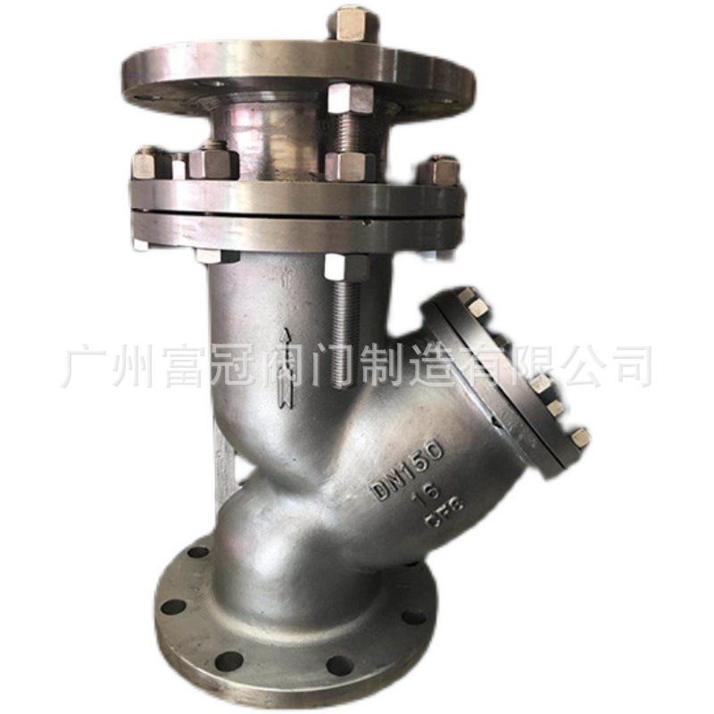 304不锈钢拉杆式Y型伸缩过滤器 YSTF-16P法兰限位过滤器 SGL41W