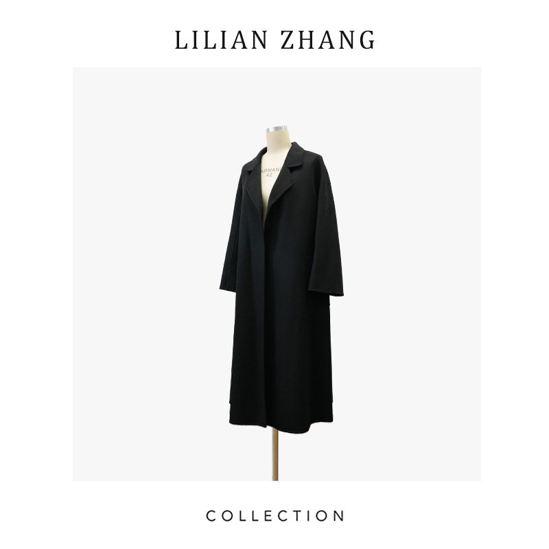 LILIANZHANG双面呢长款大衣女