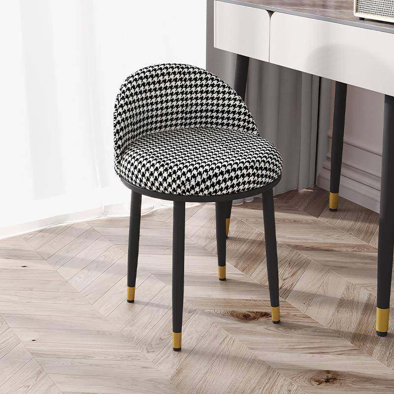 北欧卧室千鸟格化妆凳轻奢梳妆凳化妆椅网红靠背凳子梳妆台椅子,节庆用品/礼品,新娘配件,淘宝优惠券,粉丝福利购,淘宝优惠卷