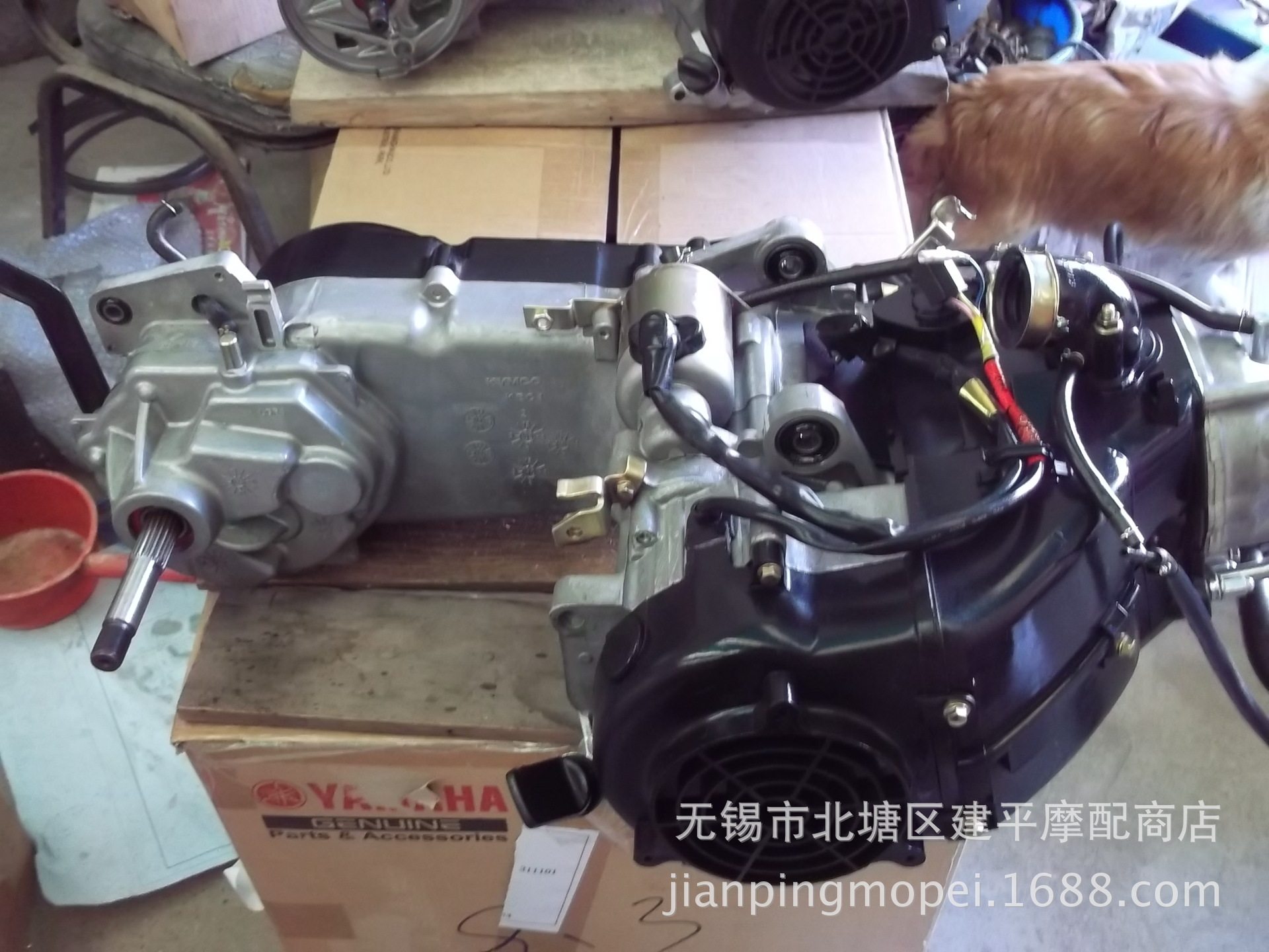 适用光阳原厂风冷四冲程踏板车CK150T/碟刹/发动机/引擎【台】