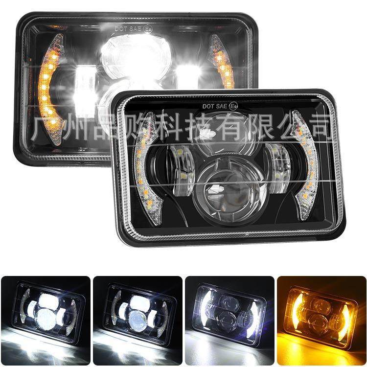新款适用皮卡车越野车大灯4*6寸汽车LED大灯改装,节庆用品/礼品,新娘配件,淘宝优惠券,粉丝福利购,淘宝优惠卷