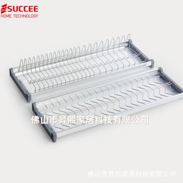 东南亚热销款厨房柜内不锈钢304收纳碗碟架橱柜餐具沥水置物架