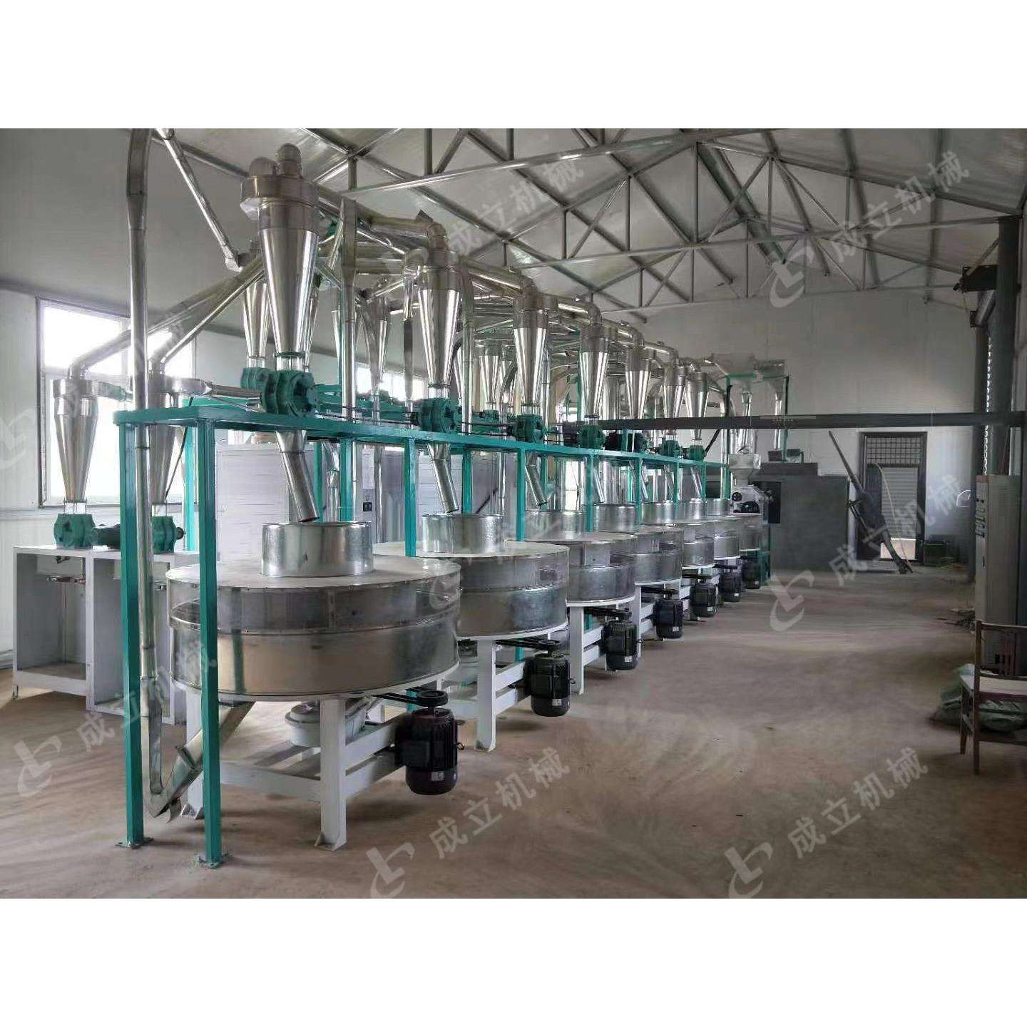 双组石磨面粉机怎么样安徽五组石磨面粉机哪家好石磨机械