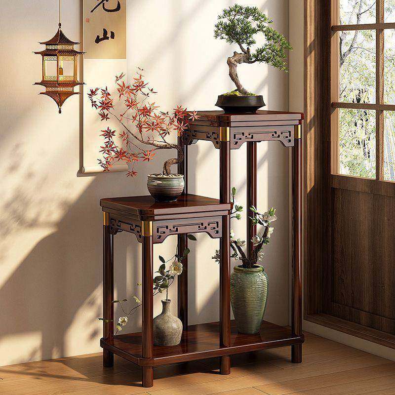 新中式花架实木高低组合花架盆景长方形石头室内多层花盆架置,纺织面料/辅料/配套,纺织机械配件,淘宝优惠券,粉丝福利购,淘宝优惠卷