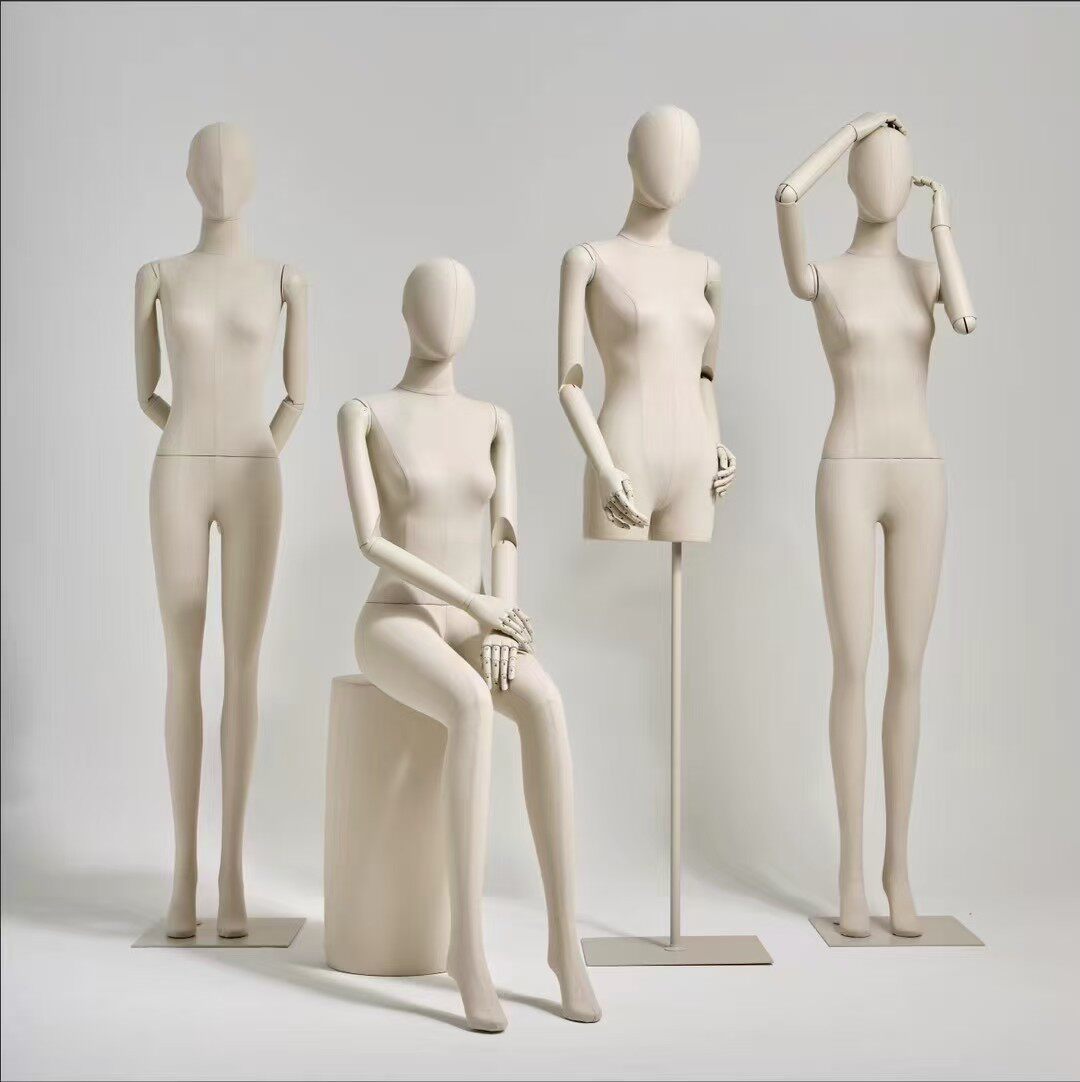 服装店模特道具女高档橱窗展示架子韩版假人偶平肩包布全身女模特