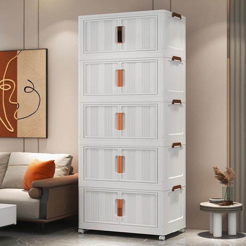 牧牧62CM宽免安装可折叠收纳柜家用宝宝整理衣服玩具储物柜塑,智能设备,其他智能设备,淘宝优惠券,粉丝福利购,淘宝优惠卷