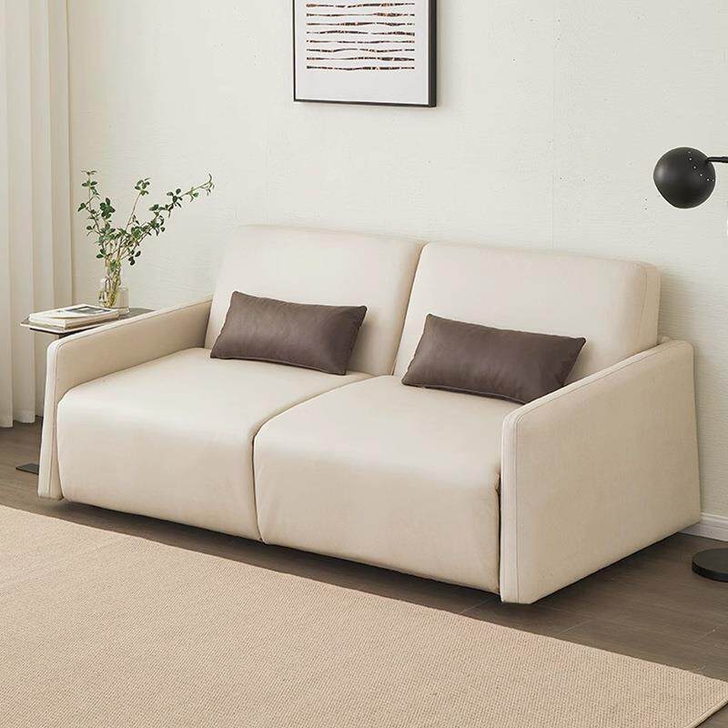 北欧高端沙发床家用客厅可折叠多功能小户型轻奢科技布两用含床垫