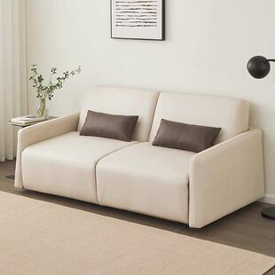 北欧高端沙发床家用客厅可折叠多功能小户型轻奢科技布两用含床垫