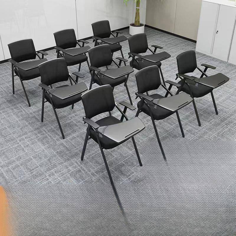 折叠培训写字板椅带桌板会议可折叠桌椅一体办公椅开会椅子会议室