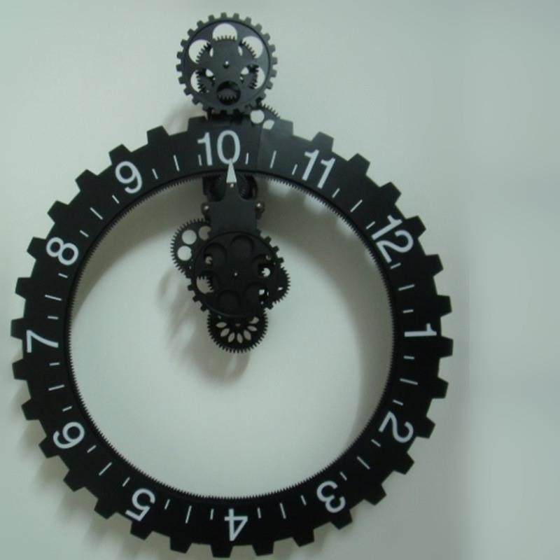 大齿轮挂钟金属立体齿轮圆形挂钟转轮挂钟,收纳整理,烫衣板及配件,淘宝优惠券,粉丝福利购,淘宝优惠卷