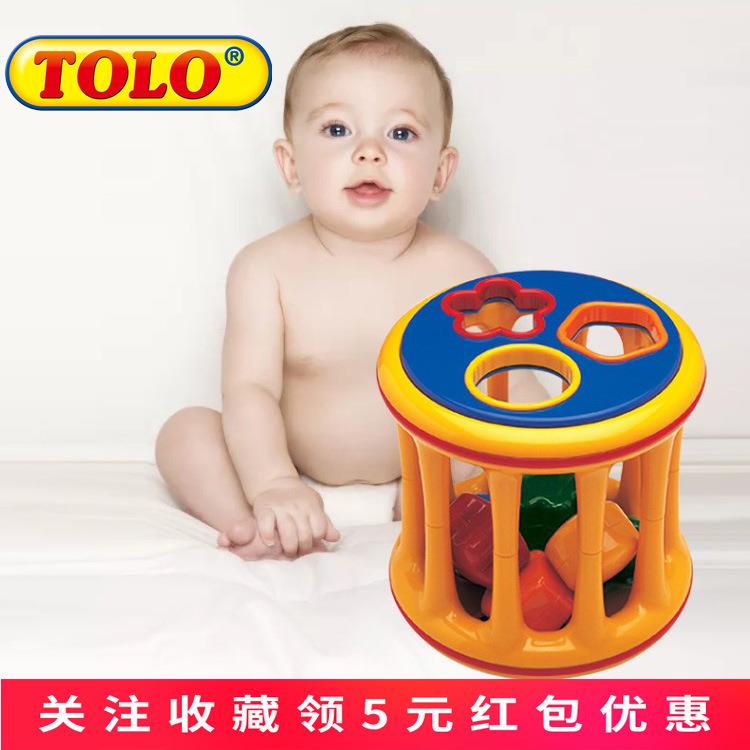 TOLO幼儿宝宝益智几何形状配对统感训练亲子互动家庭早教玩具