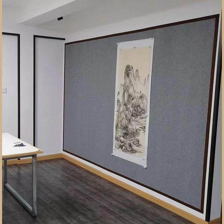 磁性毛毡墙国画吸力书画书法作品挂画磁力铁镀锌铁皮自粘展示墙