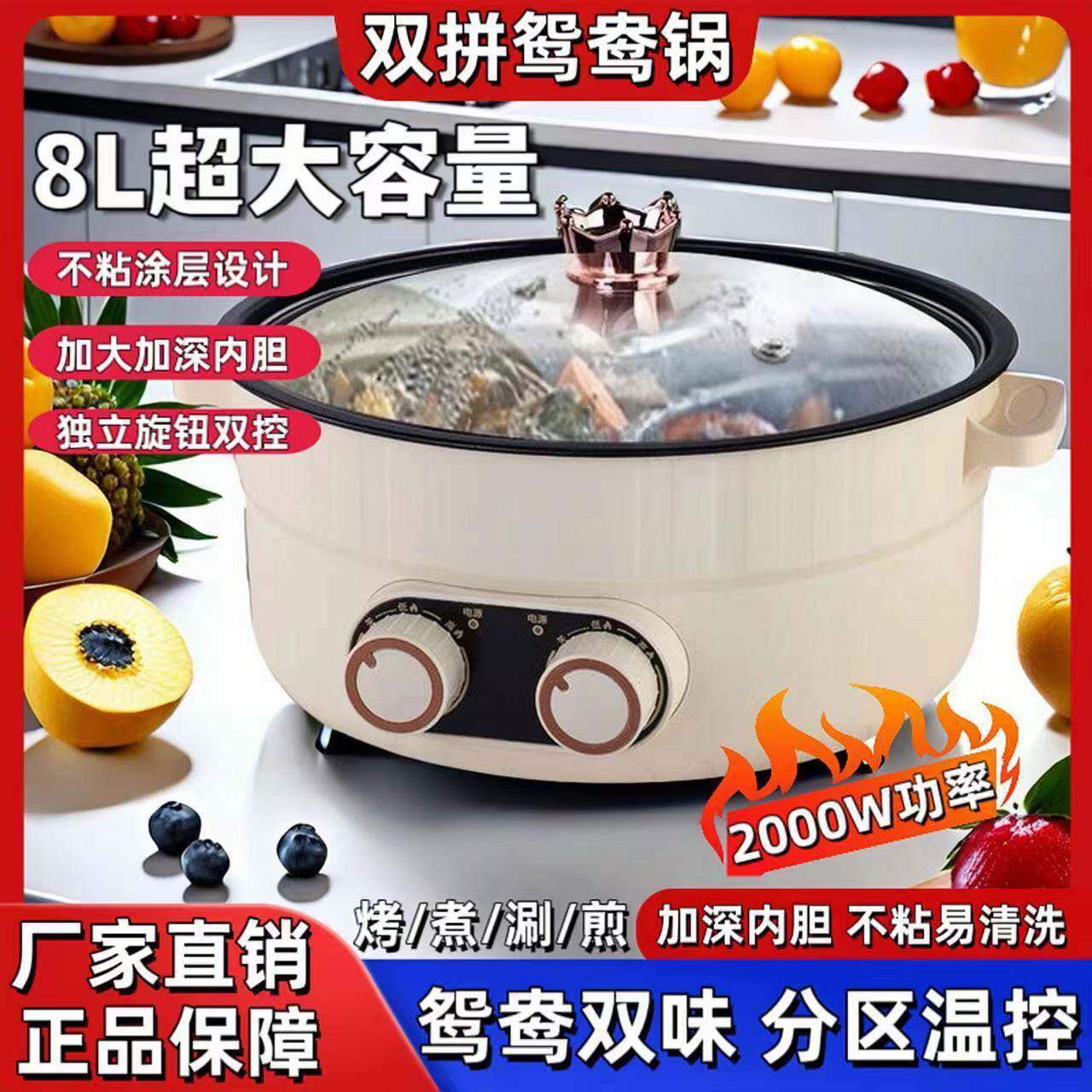 老式鸳鸯火锅土砂锅商用明火陶瓷专用锅家用木炭户外火锅汤煲大号