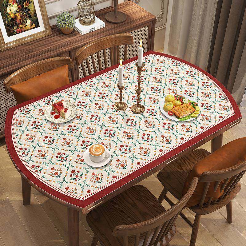 美式长椭圆形桌布防水防油免洗弧形轻奢餐桌垫子pvc防烫茶几台布,纺织面料/辅料/配套,纺织机械配件,淘宝优惠券,粉丝福利购,淘宝优惠卷