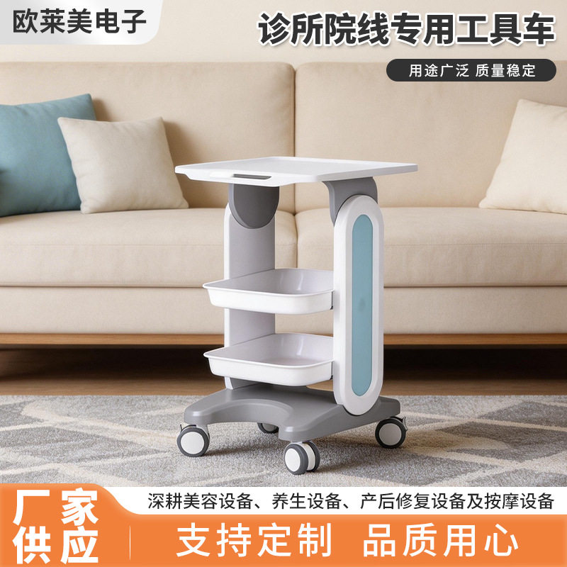2号C款推车 小气泡底座移动置物架工具车批发小气泡清洁仪器仪