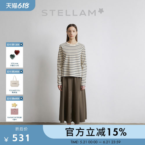 STELLAM|木棉天丝条纹衫