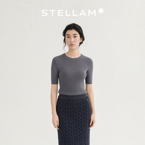 STELLAM|美利奴纯羊毛亲肤极简高质感打底衫-MONA