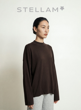 STELLAM女装STUN羊毛毛衣女士保暖打底衫
