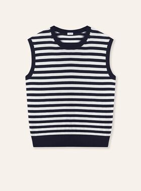 STELLAM女装RANI 羊毛条纹背心上衣