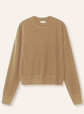 STELLAM女装KA纯羊毛圆领卫衣女士上衣