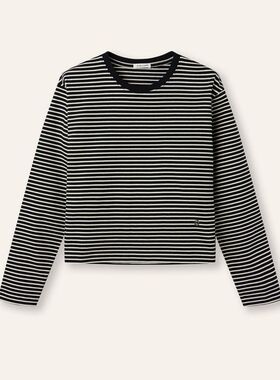 STELLAM女装LUKE纯棉女士休闲条纹上衣女装长袖