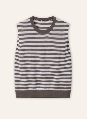 STELLAM女装AMER 羊毛圆领无袖背心