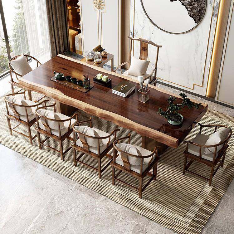 家用大板茶台实木茶桌全套组合泡茶桌简约现代办公室会客茶桌椅,智能设备,其他智能设备,淘宝优惠券,粉丝福利购,淘宝优惠卷