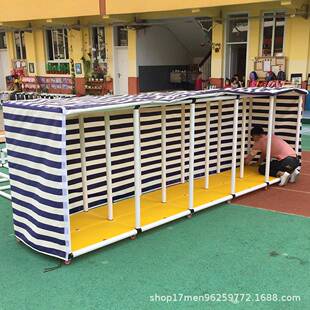 幼儿园儿童户外大型收纳架玩具柜防雨布防潮置物架三轮车储物